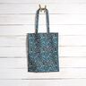 tessuto in cotone cretonne Fiori rampicanti – petrolio/tortora chiaro,  thumbnail number 8