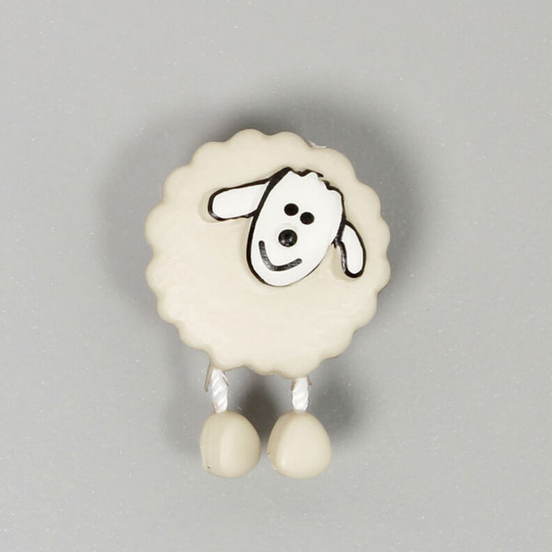 Bottone plastica, Sheep 14,  image number 1