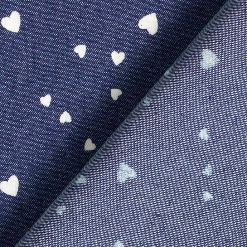 chambray Cuoricini – blu marino/bianco lana,  image number 4