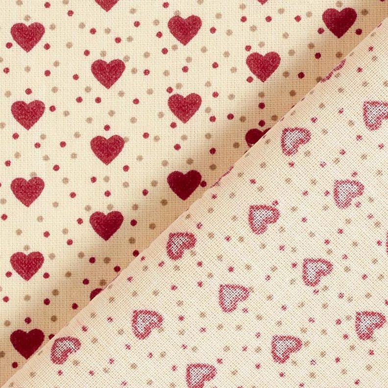 cotone rivestito cuori – beige chiaro/rosso, image number 5