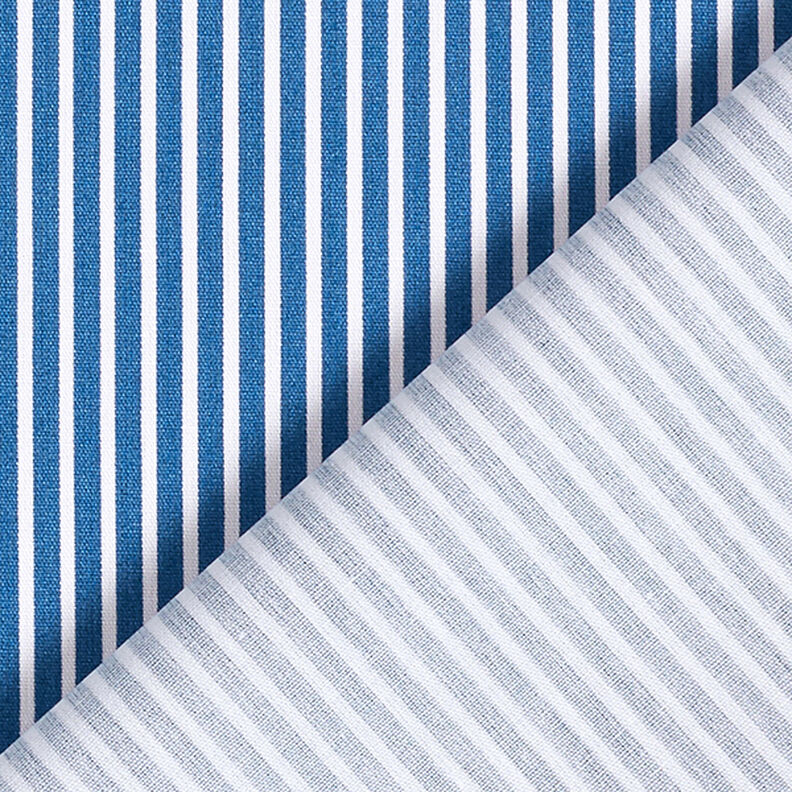 popeline di cotone strisce – colore blu jeans/bianco,  image number 4