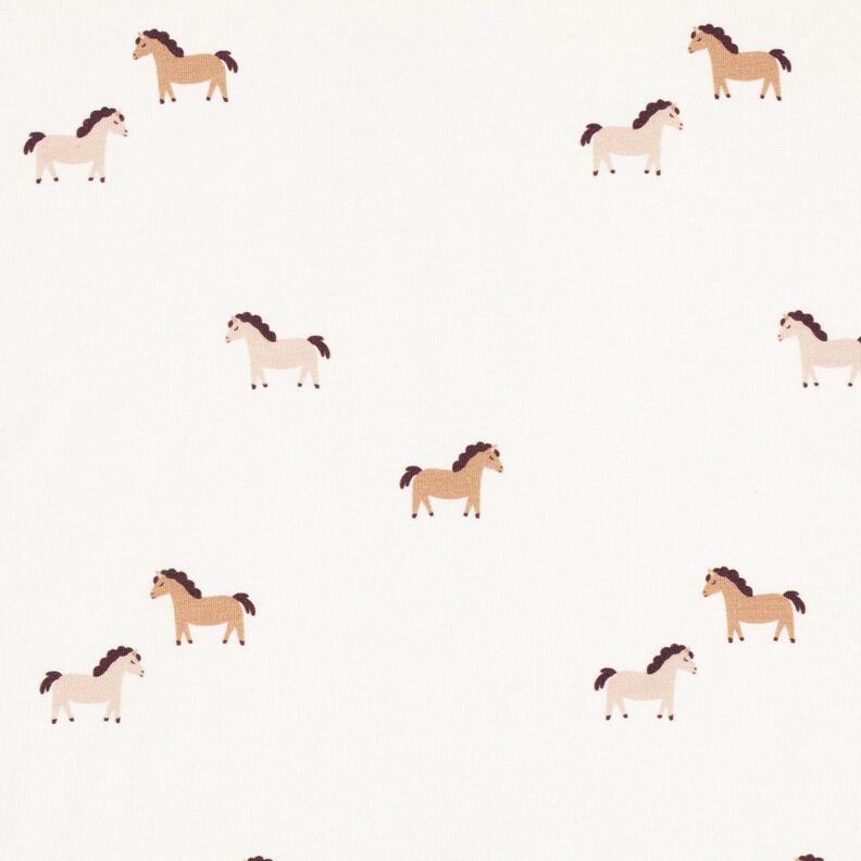 jersey di cotone Cavallino – bianco lana, image number 1