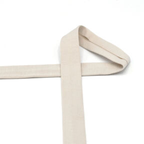 Nastro in sbieco jersey di cotone [20 mm] – naturale, 