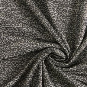 Jersey jacquard con motivo leopardato – oro effetto metallizzato/grigio, 