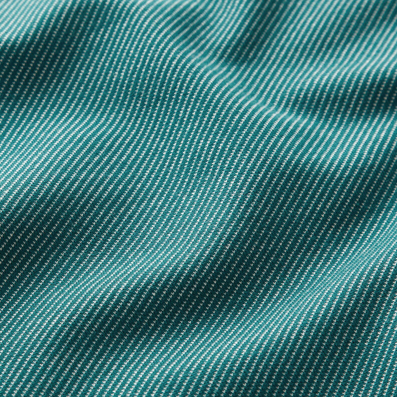 jersey di cotone Aspetto jeans – petrolio,  image number 2