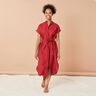 Tessuto di lino misto Ramie medio – rosso,  thumbnail number 3