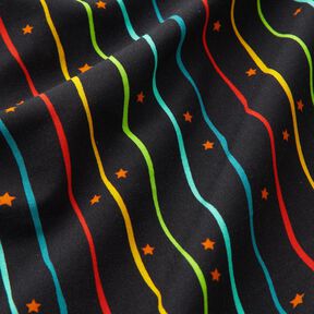 jersey di cotone Nastri Stripe Me | Stoff&Liebe – nero, 