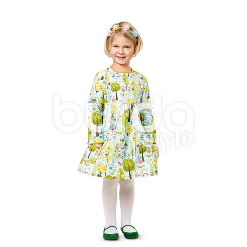 abito bambina, Burda 9373,  image number 4