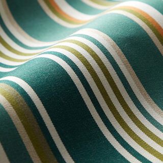 tessuto per tende da sole righe assortite – verde abete/bianco lana, 
