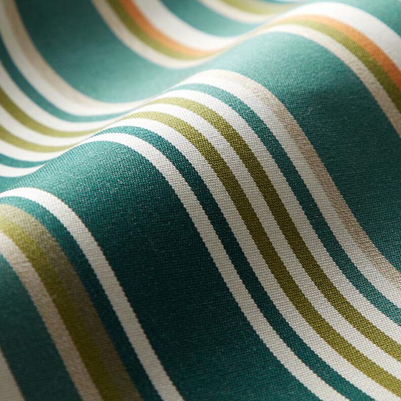 tessuto per tende da sole righe assortite – verde abete/bianco lana,  image number 3