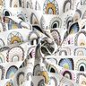 popeline di cotone Arcobaleni ondulati – bianco,  thumbnail number 3