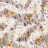 tessuto arredo tessuto spinato in cotone fiori selvatici – avorio/lillà,  thumbnail number 2
