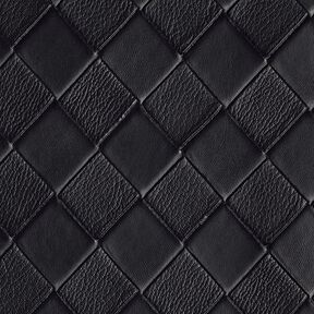 similpelle Effetto intrecciato – nero, 