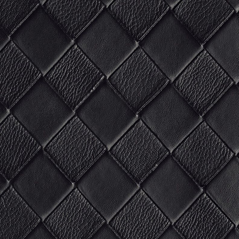 similpelle Effetto intrecciato – nero, image number 1