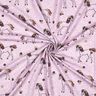 jersey di cotone cavallo e fiori glitterati | Poppy Fabrics – violetto pastello/oro,  thumbnail number 3