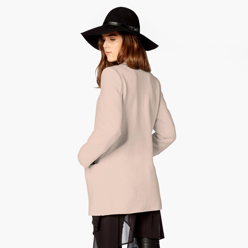 Tessuto in pile misto Mohair in tinta unita – rosé, image number 4