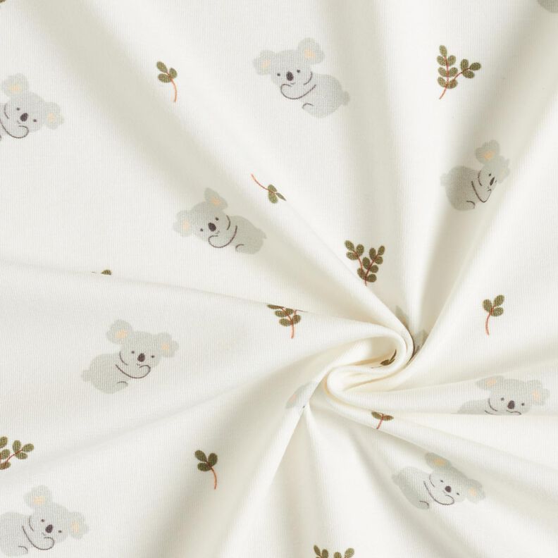 jersey di cotone Koala stanchi – bianco lana,  image number 3