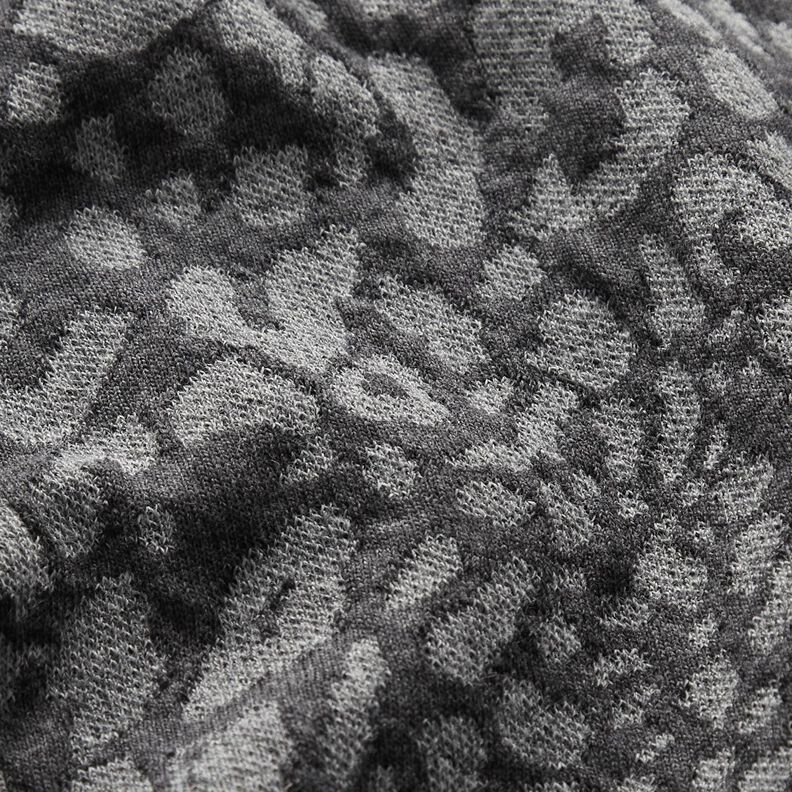 Tessuto jacquard leopardato – grigio chiaro/grigio scuro, image number 3