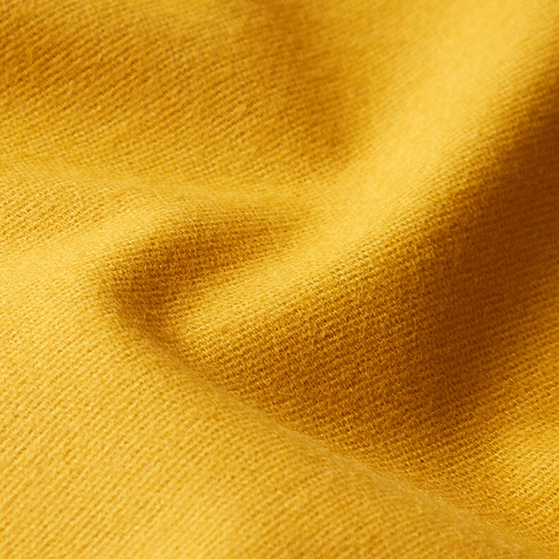 flanella di cotone tinta unita – senape,  image number 3