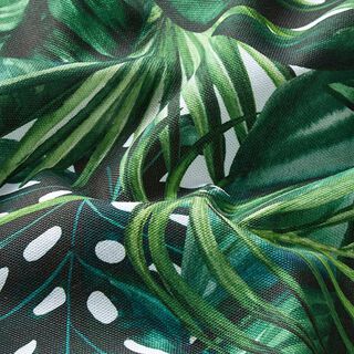 tessuto arredo mezzo panama foglie di palma – verde, 