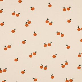 GOTS jersey di cotone arance | Poppy Fabrics – beige chiaro/caramello, 
