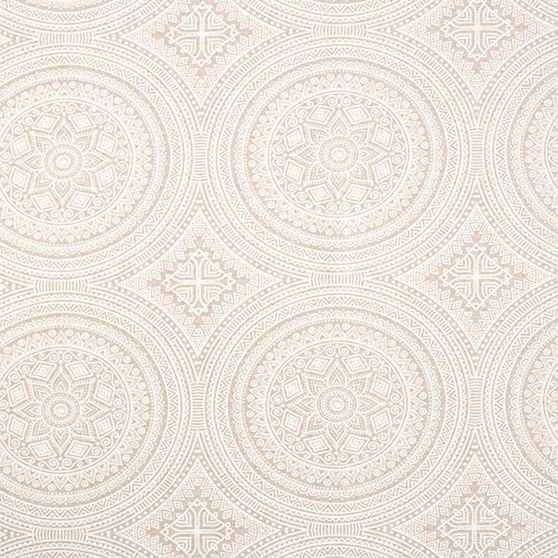 tessuto arredo tessuti canvas mandala – naturale/bianco,  image number 1