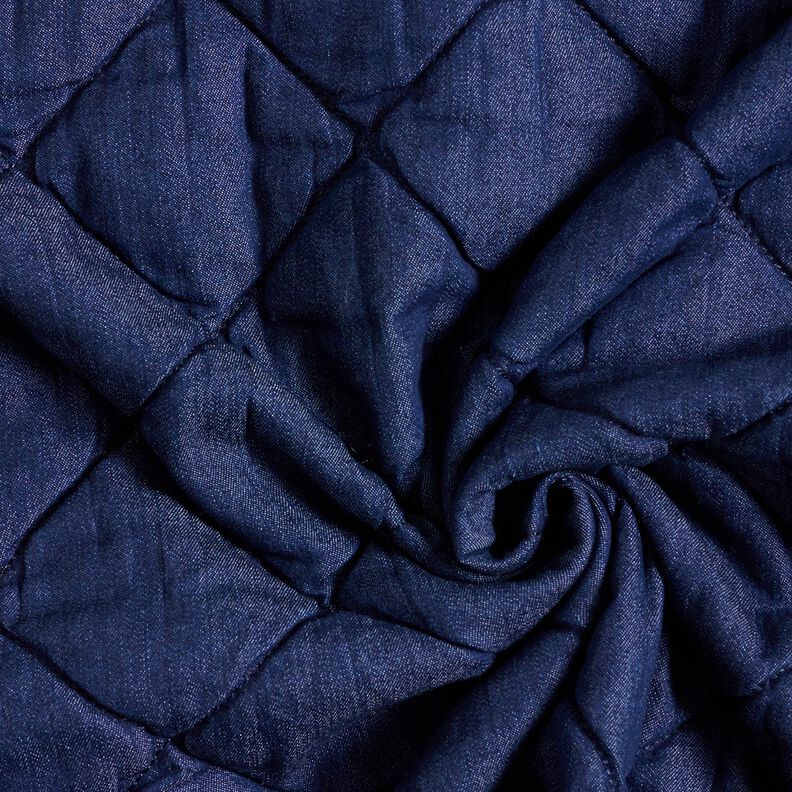 jeans tessuto trapuntato losanghe – blu notte, image number 3