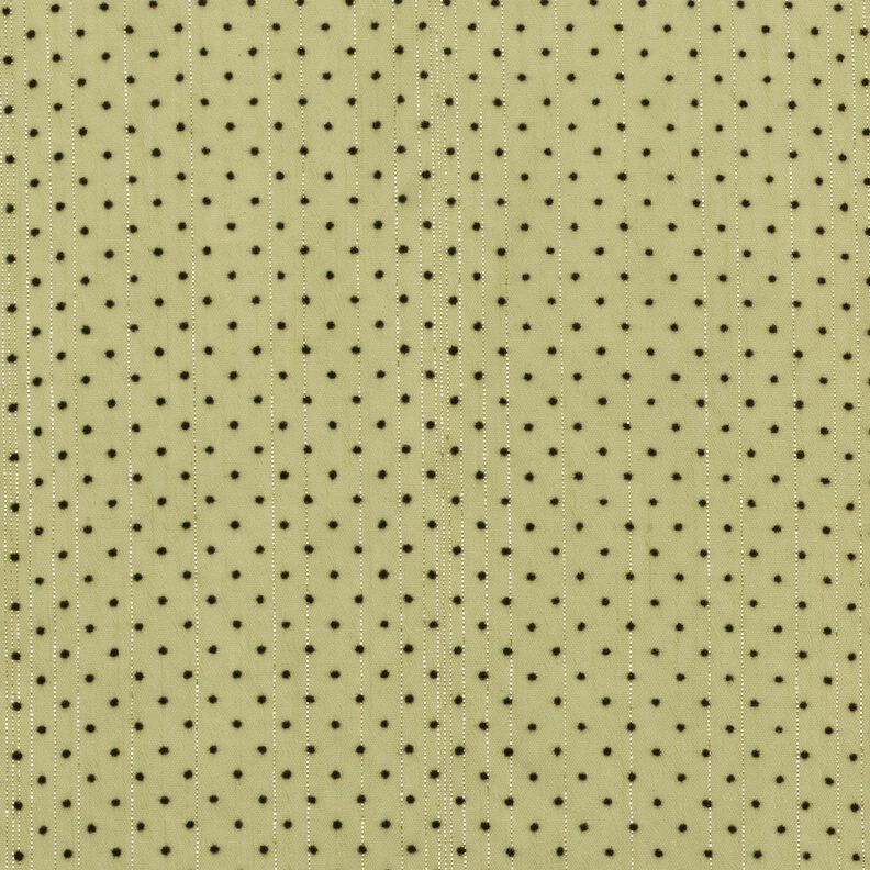 Righe con righe glitterate e pois – verde oliva chiaro,  image number 1