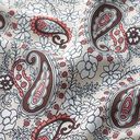 tessuto in viscosa, fiori paisley – beige chiaro, 