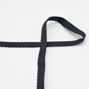 Fettuccia elastica per bordi in pizzo [20 mm] – nero, 