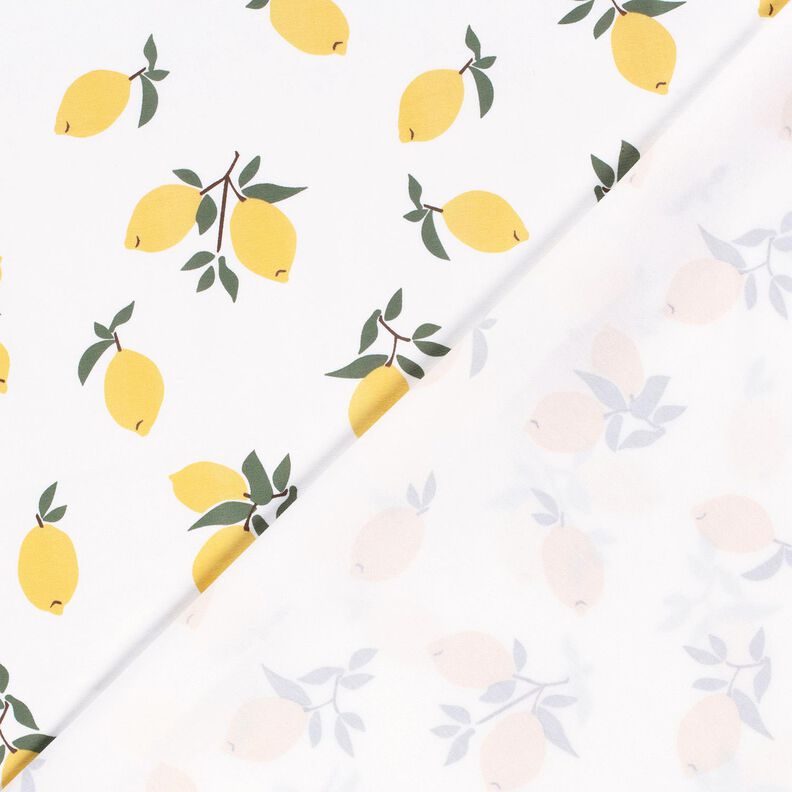 jersey di cotone Grandi limoni – avorio/oro,  image number 4