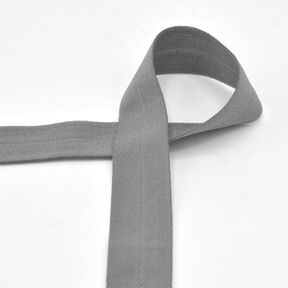 Fettuccia elastica (piega in gomma) opaca [20 mm] – grigio, 