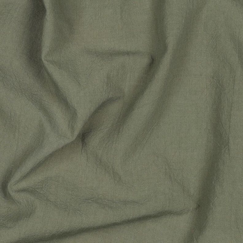 tessuto in cotone Krinkel pre-lavato – verde oliva scuro,  image number 2