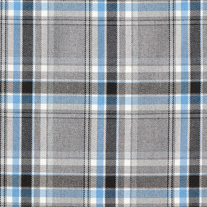 tessuto stretch per pantaloni Quadri scozzesi – grigio/nero,  image number 1