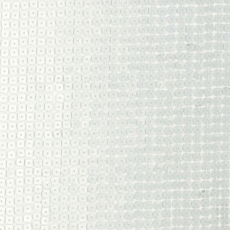 Tessuto con pailletes quadrate – argento effetto metallizzato,  image number 1