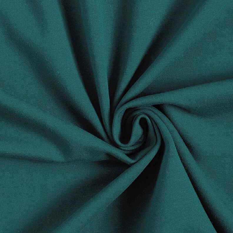 felpa di cotone leggera tinta unita – verde scuro,  image number 1