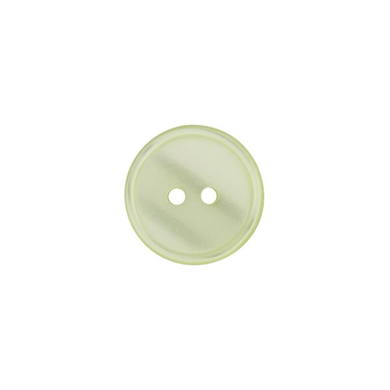 bottone in poliestere 2 fori  – verde pastello,  image number 1
