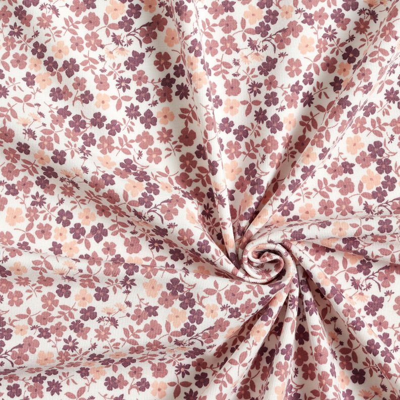 jersey di cotone mare di fiori &ndash; bianco/lill&agrave;,  image number 3