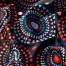 tessuto per costumi da bagno mandala – nero-azzurro/rosso fuoco,  thumbnail number 2