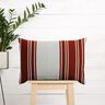 tessuto arredo panama Rigato – rosso carminio/grigio nebbia,  thumbnail number 7