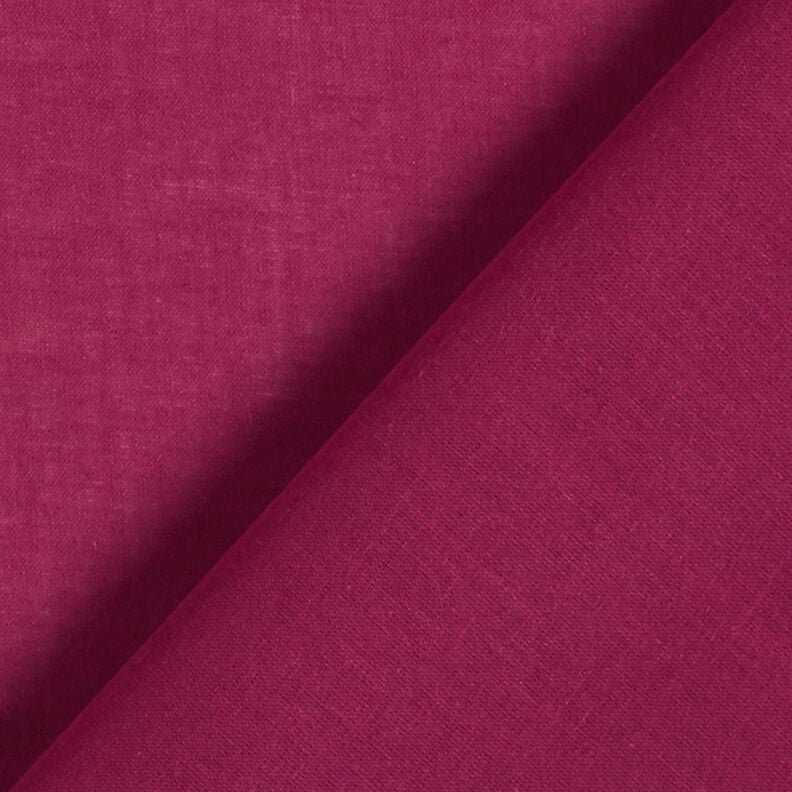 batista di cotone tinta unita – rosso Bordeaux,  image number 3