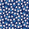 Fiorellini in crêpe di viscosa – blu marino/bianco,  thumbnail number 1