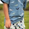 jersey di cotone Grazione balene | Poppy Fabrics – grigio blu/blu marino,  thumbnail number 7