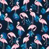 jersey di cotone Fenicottero | Glitzerpüppi – blu notte/rosa chiaro,  thumbnail number 1