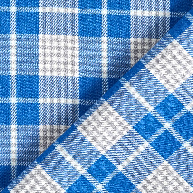 Misto viscosa Principe di Galles – blu, image number 4