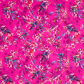 tessuto per costumi da bagno fiori acquerello – porpora/bianco, 