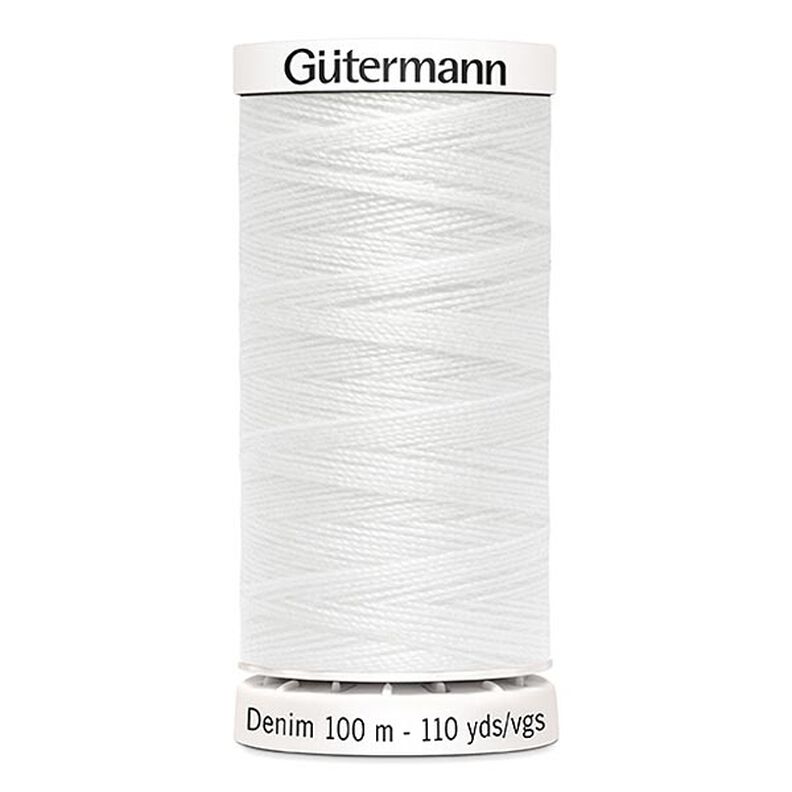 Filato per jeans [1016] | 100 m  | Gütermann – bianco,  image number 1