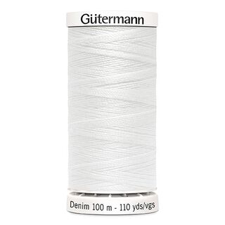Filato per jeans [1016] | 100 m  | Gütermann – bianco, 