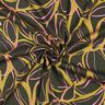 Viscosa elasticizzata con grandi fiori – pino scuro/oliva giallastro,  thumbnail number 3