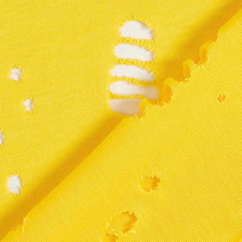 jersey di cotone, Destroyed – giallo limone,  image number 5